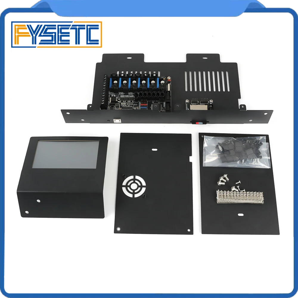 

FYSETC F6 V1.3 Mainboard + 6PCS TMC2208 Motor Driver + 4.3" inch Touch Screen Display Case Kit For Creality Ender 3 Ender-3