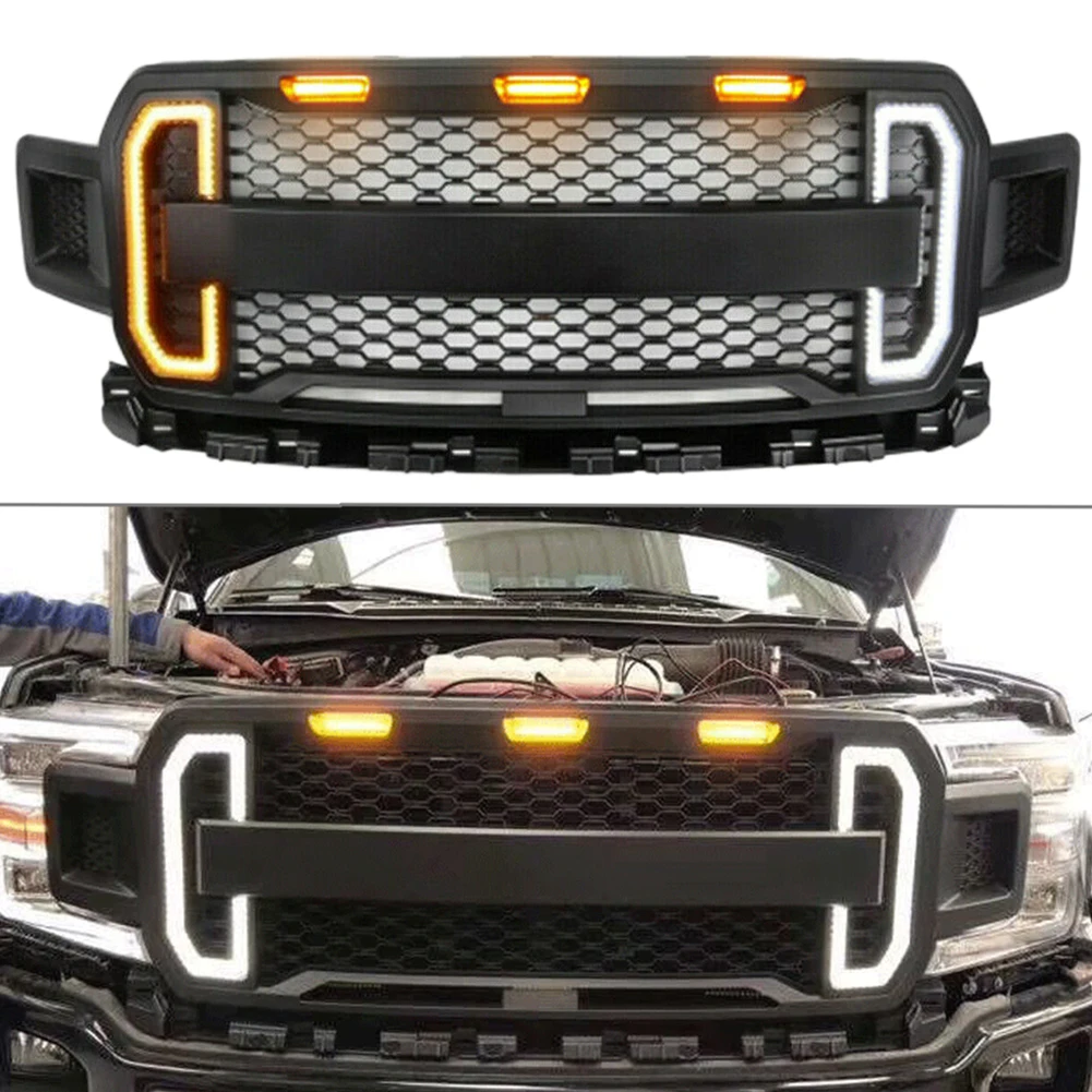 

Передняя решетка для бампера для автомобиля Ford F150 светодиодный 2018 2019