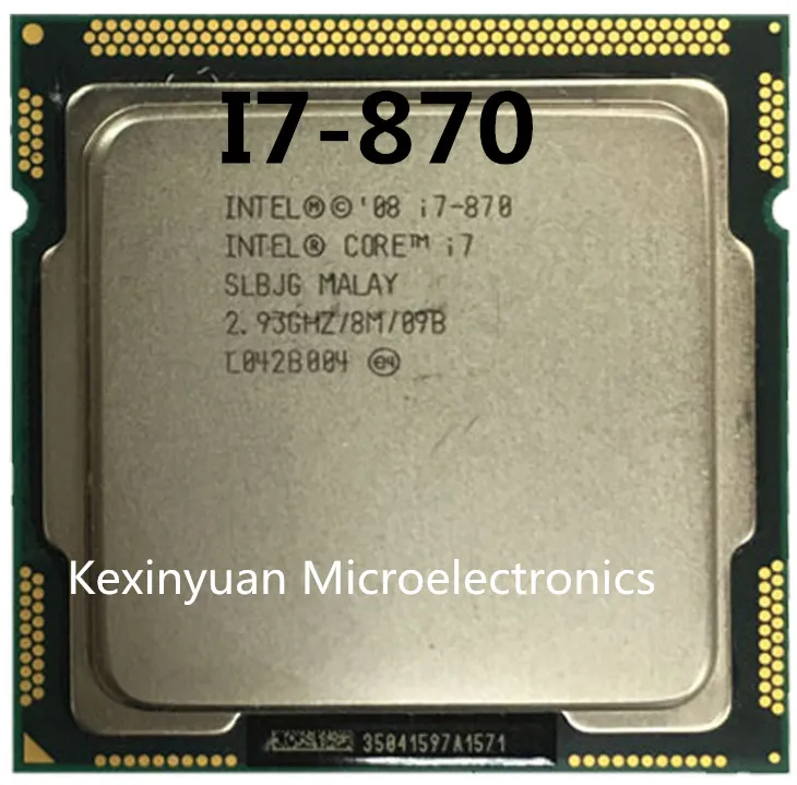 

Intel Core I7 870 I7-870 I7 Processor 2.9GHz/ 8MB Socket LGA 1156 CPU Supported memory: DDR3-1066, DDR3-1333