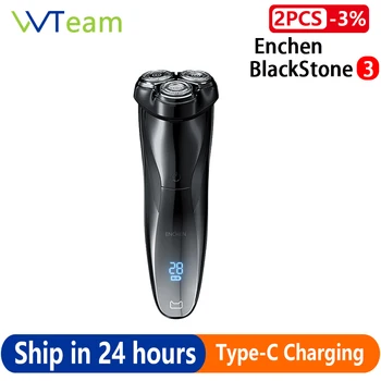 

Enchen BlackStone3 IPX7 3D Electric Shaver Type-C Rechargeable Washable Razor 3 Blades BlackStone Gen 3 Portable Trimmer