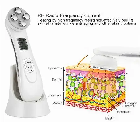 Светодиодный фотон для лица прибор для ухода за кожей лица лифтинг затягивает косметический аппарат для кожи лица EMS мезопорация