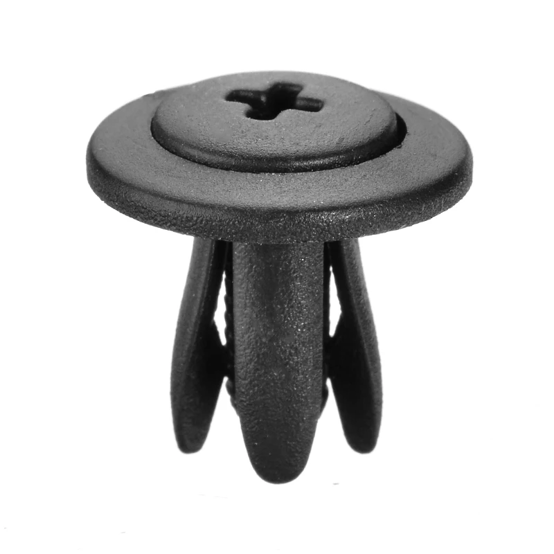 50pcs Car Bumper Fastener Plastic Rivets Trim Clip Fastener 6mm Auto Door Trim Panel Bumpers Grills Side Clips