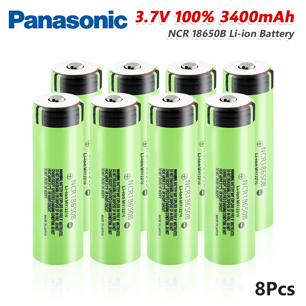 Перезаряжаемый литиевый аккумулятор Panasonic 1/2/4/6/8/10x NCR 18650 3 7 в 20 А литий ионный NCR18650B