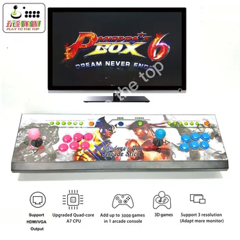 

2 Player 16GB/32GB Pandora Box 6 1300 In 1 Arcade Game Console Can Add Game HDMI VGA Usb Joystick For Pc Video Fighting Game Ps3