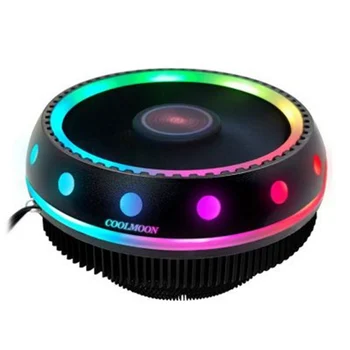 

Aluminum 3-pin CPU Cooler Radiator RGB Radiator Silent PC CPU Cooling Cooler Radiator Fan For115X / Intel LGA / 775/1366 / AM3
