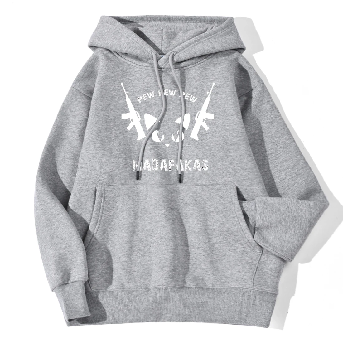 

Pew Pew Madafakas Print Hoodies 2020 Autumn Winter New Arrival Women's Casual Loose Pullover Long Sleeve Fleece Warm Sweatshirt