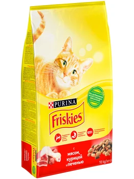 

FRISKIES FRISKIES for adult cats with meat, chicken and liver