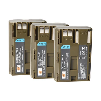

3PCS 2300mAh 7.4V DSTE BP-511 BP-511A BP511Camera Battery Charger for Canon 20D 30D 40D 50D MV 30i 300 300i ZR20 25MC Camera