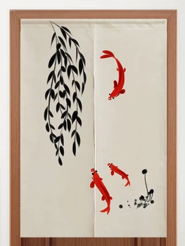

Chinese Carp Door Curtain Kitchen Partition Curtain Bedroom Bathroom Decoration Door Curtain Japanese Feng Shui Curtain