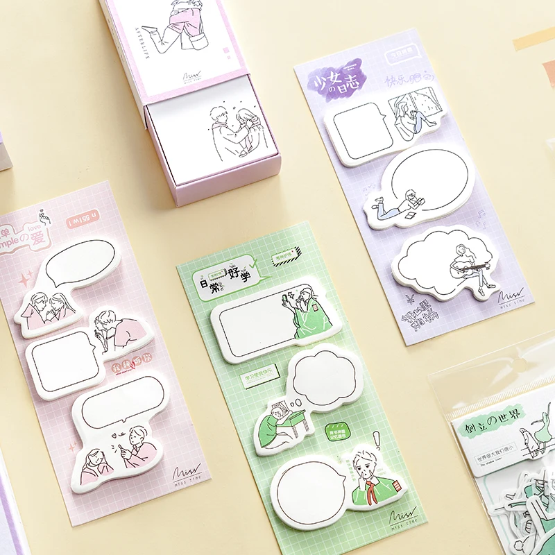 60 шт./лот Kawaii блокноты для записей креативные Стикеры журналов сообщений стикеры