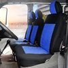 Fundas de asiento 2 + 1, funda para cubrir asiento de coche para transporte/furgoneta, cubiertas universales de tela de poliéster, accesorios interiores de camiones ► Foto 2/6