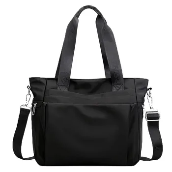

Women Handbag Mummy Messenger Bag Multi-Functional Female Bag Large Capacity Nylon Wild Temperament Zipper Simple