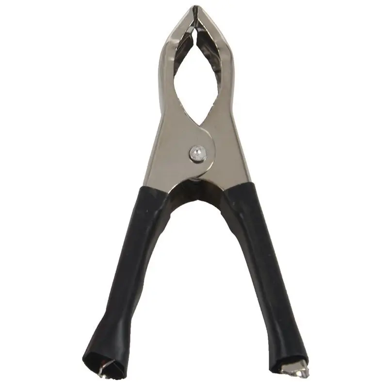 

2 Pieces Metal Plastic Crocodile Clamp Alligator Car Caravan Battery Test Clamp Test Lead Clip for Battery 75mm 30A