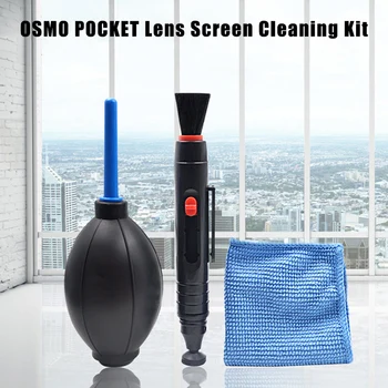 

3 In 1 Camera Clean Kit for DJI Mini Camera Keyboard Screen TV Phones Lens Cleaner Air Dust Blower Pump Cleaning Brush Cloth KQ