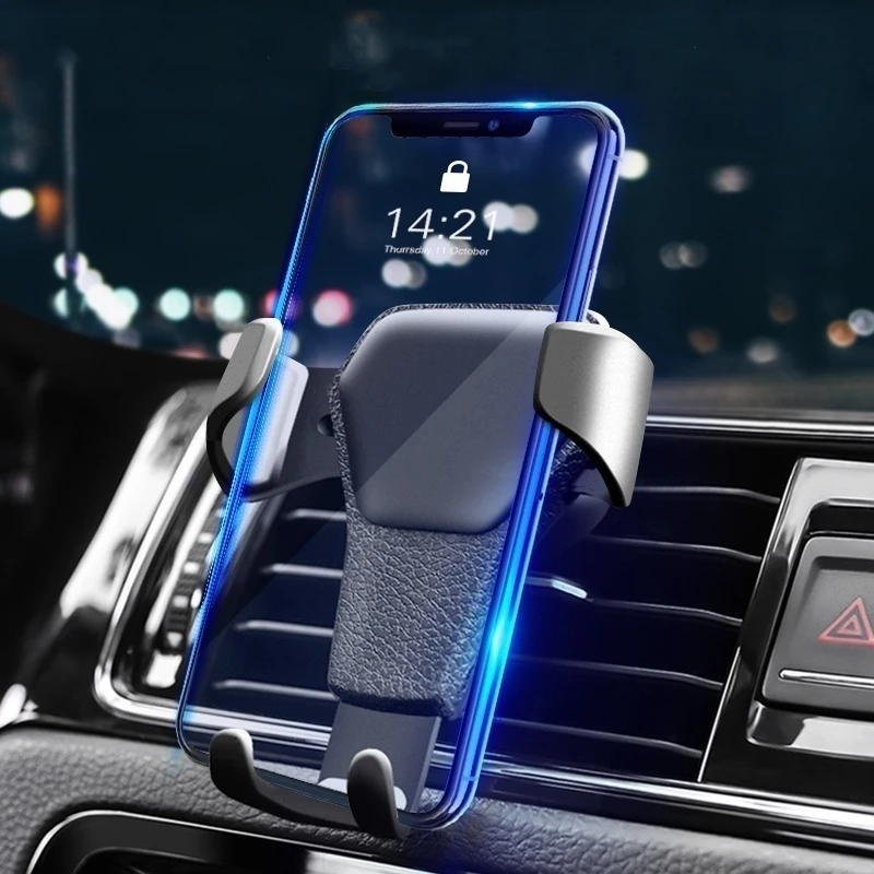 

Car Phone Holder For Iphone 11 X 7 8 Air Vent Mount No Magnetic Mobile Phone Holder Stand Universal For 4.7"-6.5" Smartphone