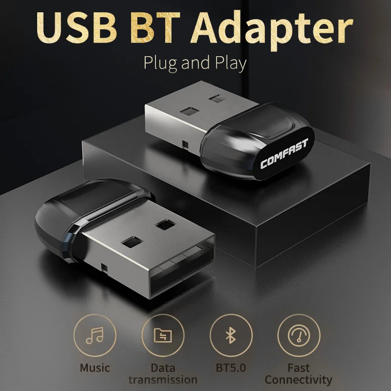 

CF-B01 Plug and бледный мини usb bluetooth адаптер ключ BT5.0 передатчик Bluetooth приемник для ПК Динамик Мышь ноутбук