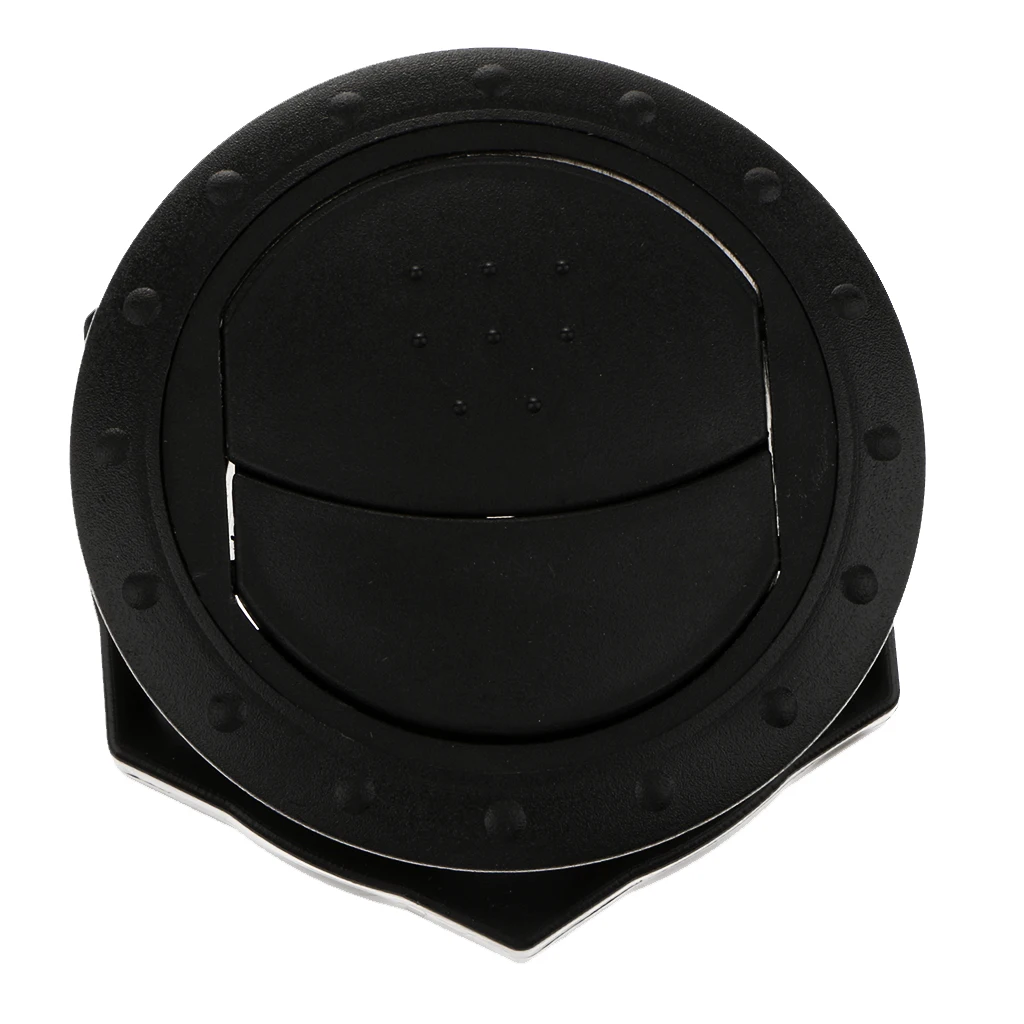 Set of 2 Universal RV Yacht Side Roof A/C Air Vent Exhaust Outlet, Install Hole: 60mm, Easy Installtion, Black