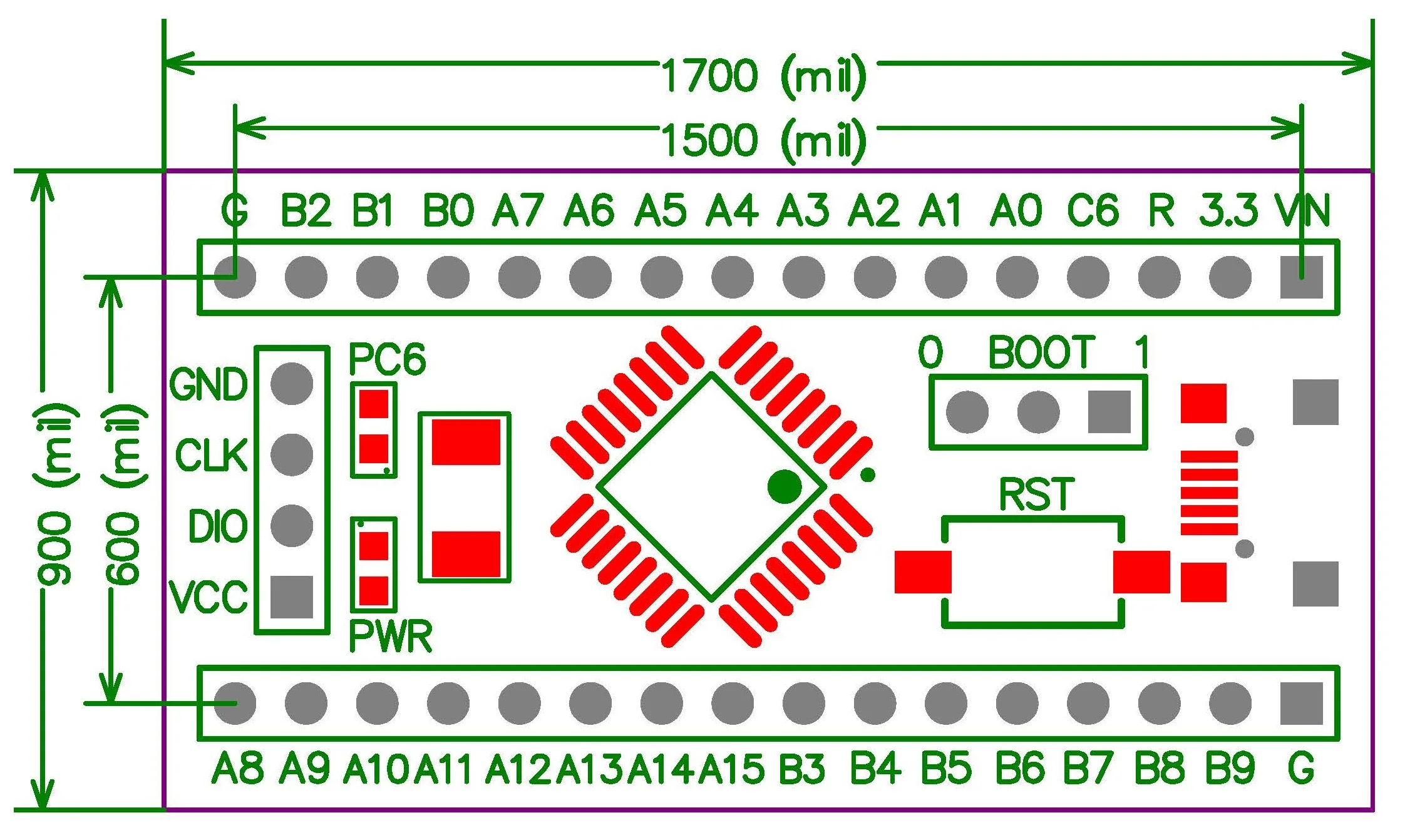 Системная плата Stm32g081 минимальная системная Stm32g081kbt6 новая детская G0|Запчасти для