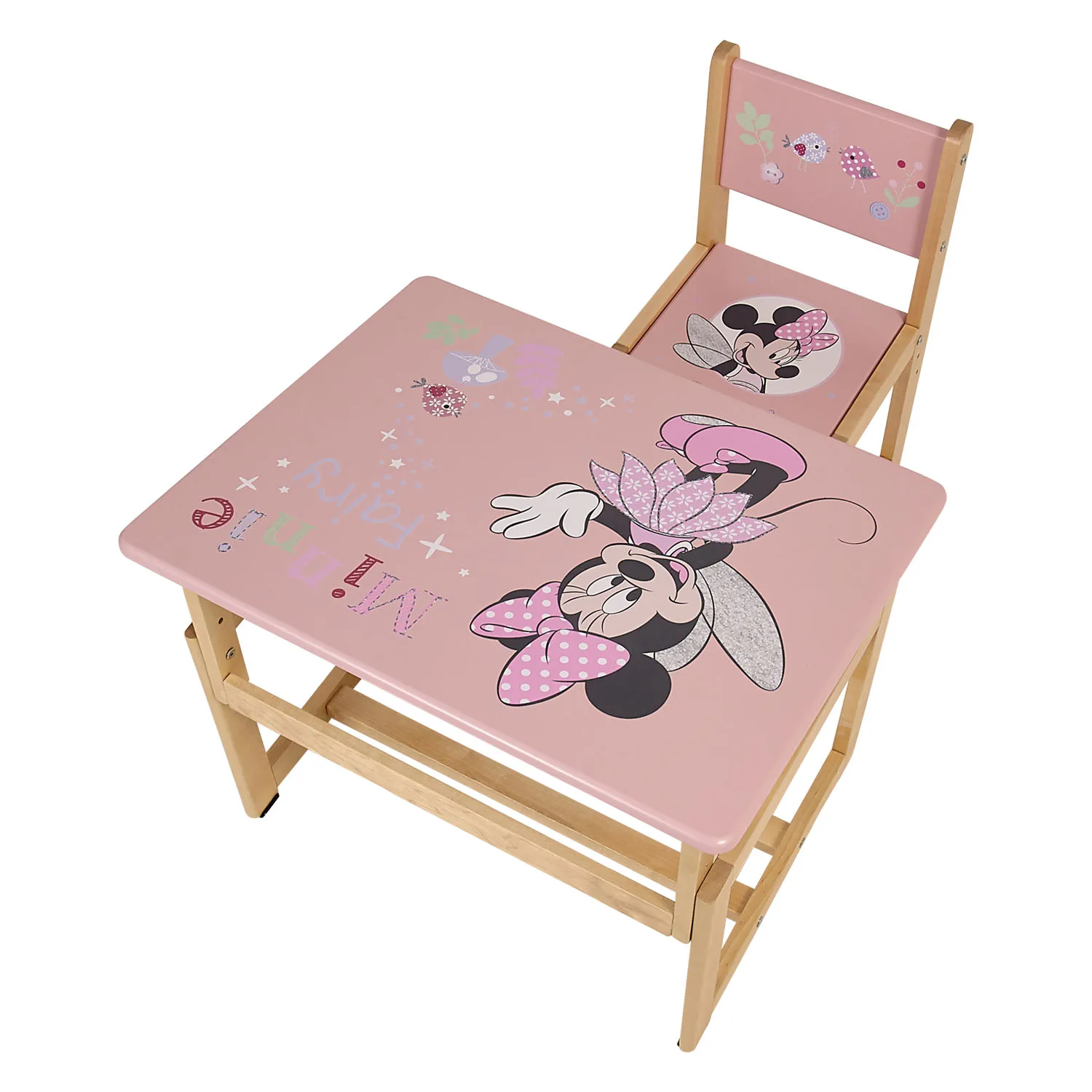 Комплект растущей детской мебели Polini Kids Disney baby 400 SM Минни Маус 68х55 розовый