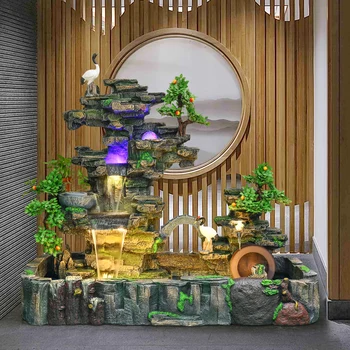 

Large-scale Landing Rockery Water Fountain Feng Shui Ball Decoration Home Decoration Fish Tank Feng Shui