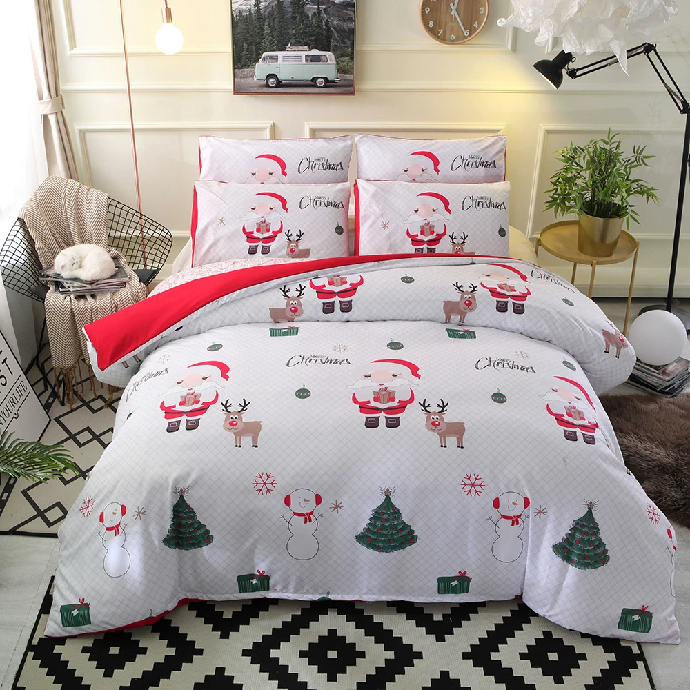 

Christmas Decoration Comforter Bedding Set Duvet Cover Set Bed Sheets and Pillowcases Christmas Bedding Set Twin Queen King Size