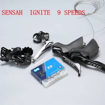 

sensah Reference Number: ST-3500 and r3000- 9-Speed Rear Derailleur R3030 9-Speed Triple 34.9/31.8/28.6mm Front Derailleur