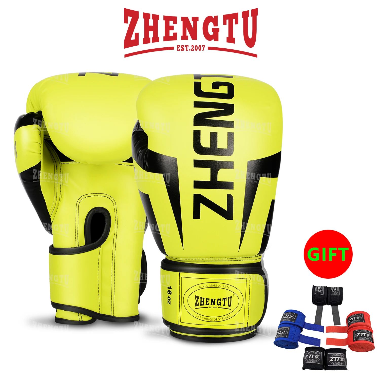 ZHENGTU Boxing Gloves Mixed Martial Arts Training Gloves Professional