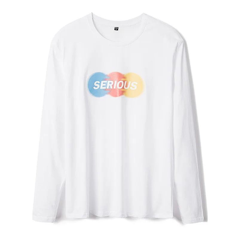 Autumn New Long Sleeve T-shirt for Men Casual Printing Loose-necked Bottoming Shirt Autumn New Long Sleeve T-shirt for Men Casual Printing Loose-necked Bottoming Shirt