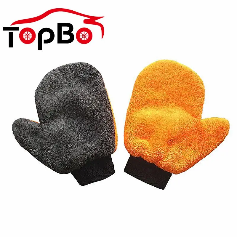 

1Pcs Coral Cashmere Car Wash Glove Auto Car Microfiber Cleaning Water Absorption Wash Tools Car Accessorie