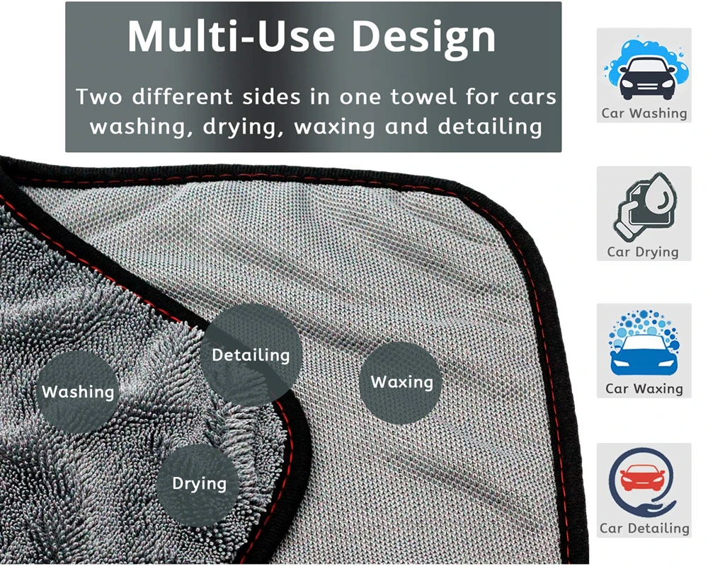 Microfiber Twist car wash towel Professional 3