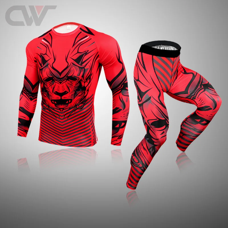 Winter Thermal Underwear Men Underwear Sets 3D Spartan Compression Ski Sweat Quick Drying Men Thermal Clothing thermal underwear set