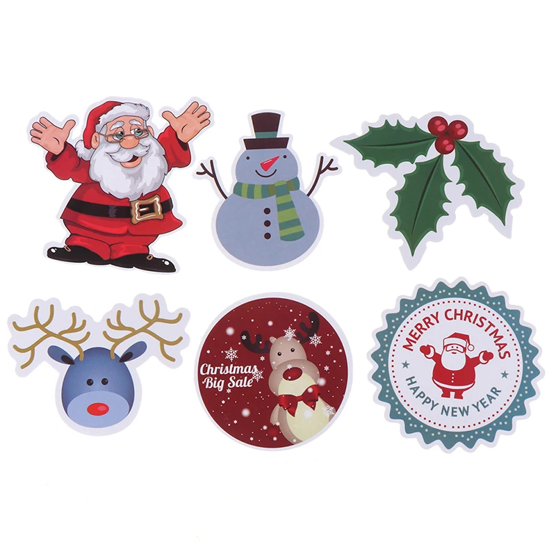 Hot sale 100Pcs/bag DIY scrapbook suitcase laptop guitar car stickers Christmas theme lovely