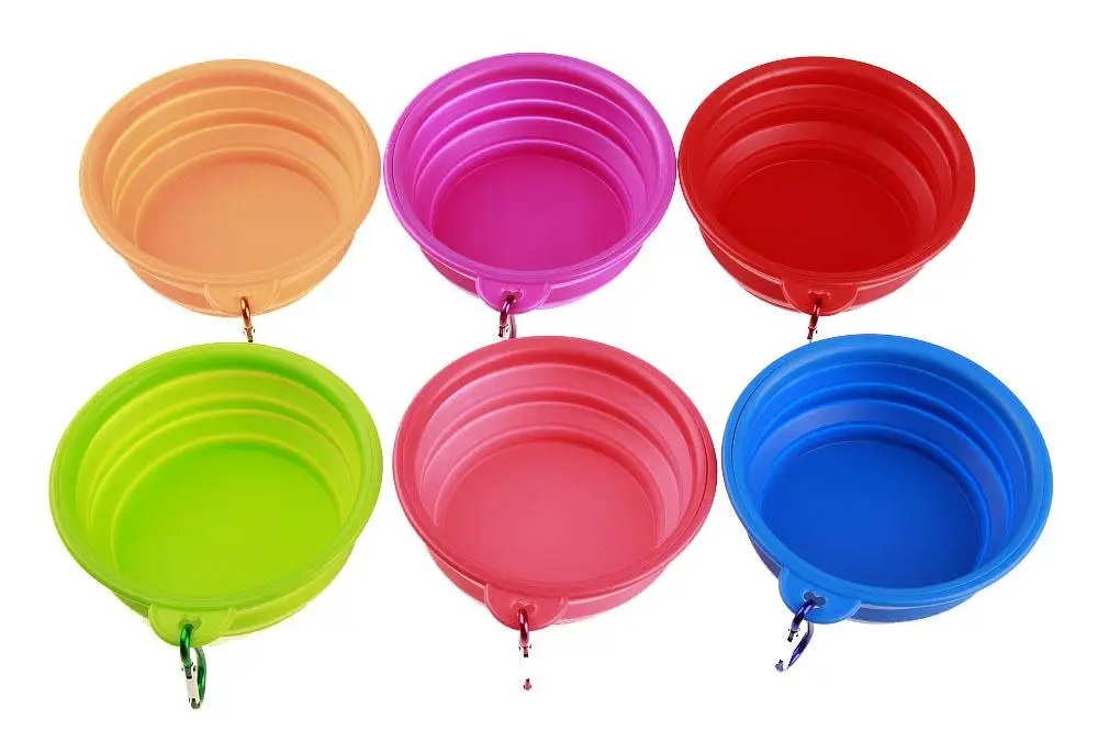 Carabiner silicone pet dog bowl (12)