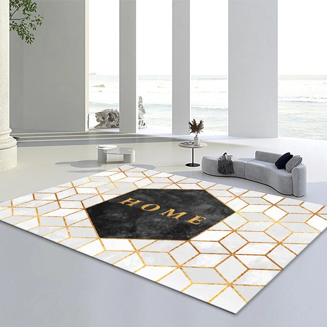 Velvet Carpets 80x160cm Living Room Washable Non-Slip Rugs Bedroom Floor Decoration Home Decor Study Dining Room Area Door Mats K