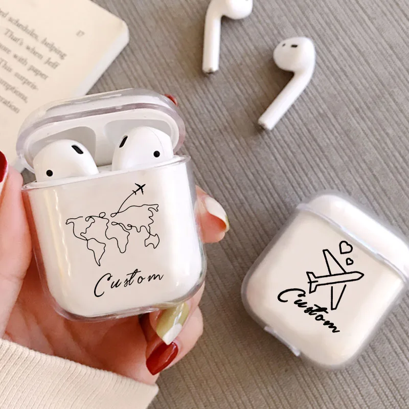 Мягкий силиконовый чехол на заказ для AirPods 1/2 Bluetooth беспроводной Airpod Чехол DIY