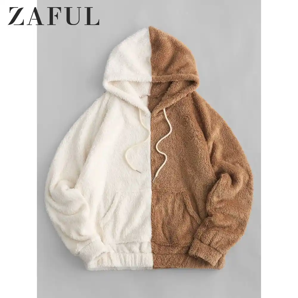 Kangaroo pocket fluffy hoodie Clearance