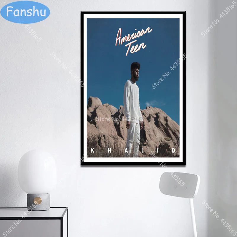 Hot Khalid Poster Hip Hop Rap Music Star Album Canvas Painting Posters and Prints Wall Art Picture for Living Room Home Deco | Дом и сад