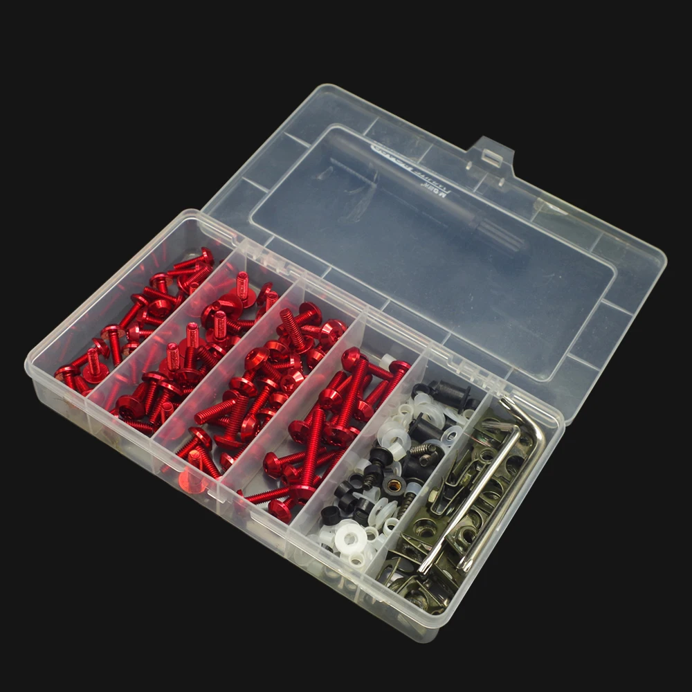 

Universal Motorcycle Full Fairing Screws Kit Body moto cover Bolts Nuts FOR yamaha r3 fairing kit bmw s1000rr 2012 tmax 530