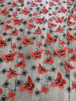 

fashionable tulle embroidery french net lace fabric David-20.9811 with beads for party dress