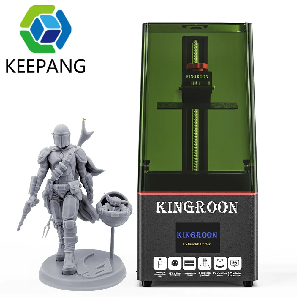 3D-принтер KEEPANG DLP SLA LCD УФ-полимер принтер с ЖК-экраном для фотоотверждения высокая