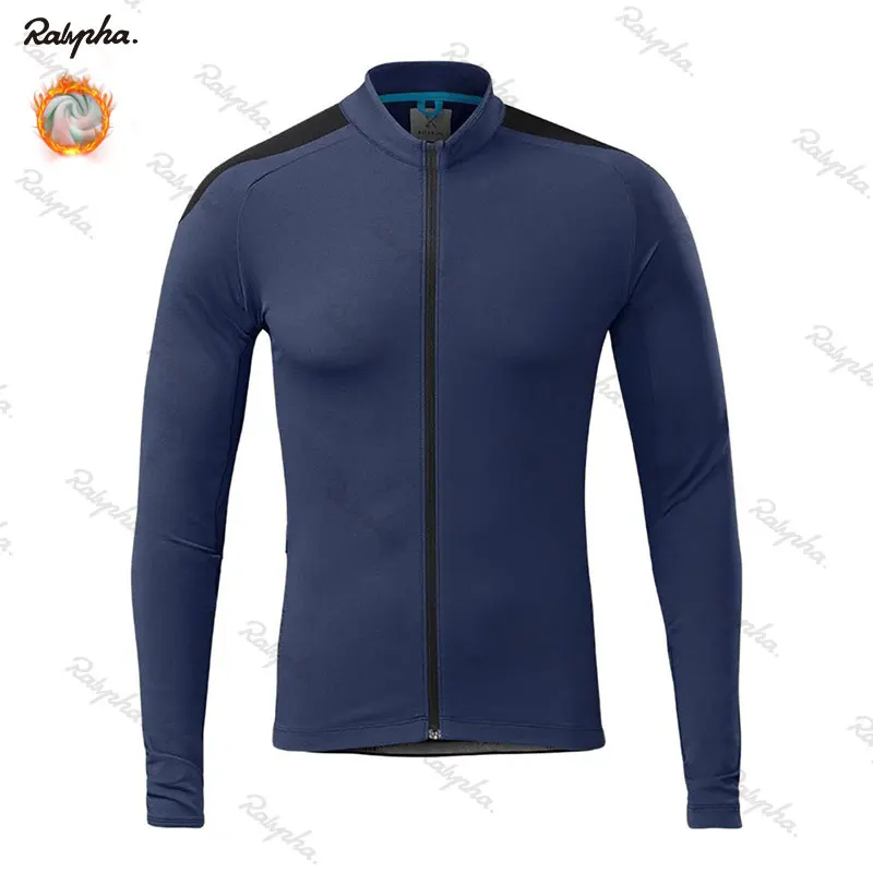 Raphaing Winter Thermal Fleece Cycling Jersey Set Racing Bike Cycling Suit Mountian Bicycle Cycling Clothing Ropa Ciclismo - Цвет: 8