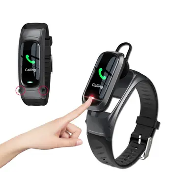 

B9 Smart Call Bracelet Bluetooth Earphone Wristband Heart Rate Monitor Fitness Tracker Headset Smart Band Talk For IOS Android