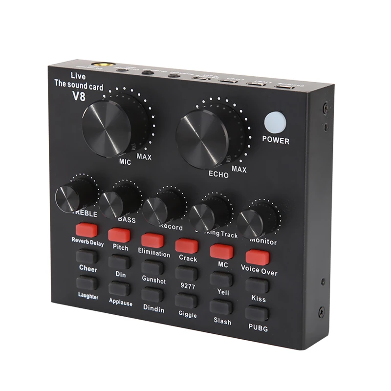 Webcast Sound Card Live Show Soundcard With Audio Interface Audio USB Headset Microphone Personal Entertainment Streamer