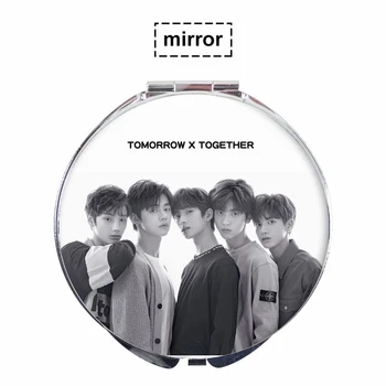 

KPOP TXT Combination YEONJUN SOOBIN BEOMGYU Photo Mirror Makeup Mirror With The Same Paragraph Dropshipping