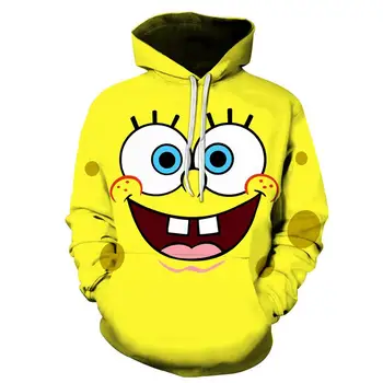 

Spongebob Squarepants 3d Hoodie Bonito Para Homem E Mulher Hoodies Primeira Escolha Roupas Para Primavera E Outono Streetwear Mo