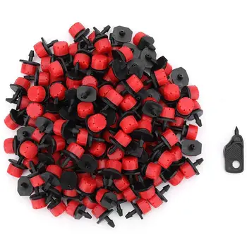 

Adjustable Irrigation Drippers Emitters Micro-Sprinklers Heads 1/4 inch Drip Watering Kits for Greenhouse Patio Garden Flower Be