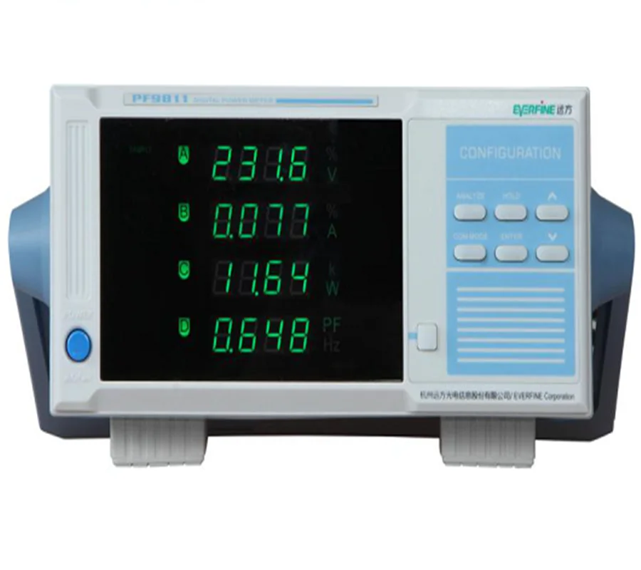 EVERFINE PF9811 power consumption of electrical parameters harmonic analysis tes