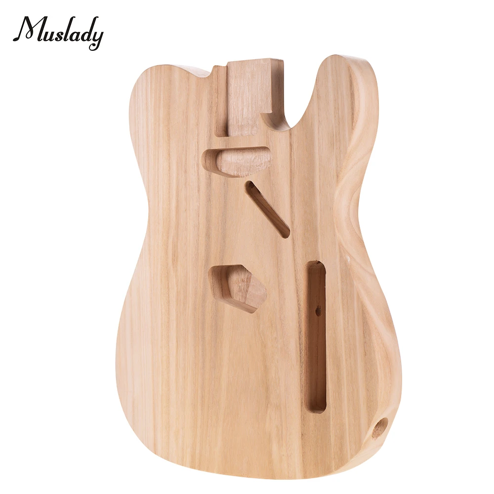 

Muslady TL-T02 Unfinished Electric Guitar Body Sycamore Wood Blank Guitar Barrel for TELE Style Electric Guitars DIY Parts