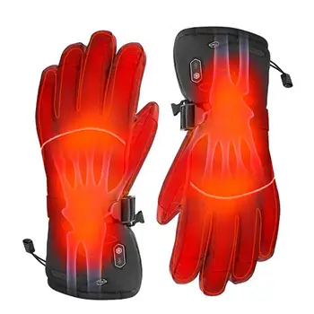

Electric Heated Gloves USB Hand Warmer Charging Heating Finger Heating Safety Adjustable Temperature Skiing Cycling Warm Gloves