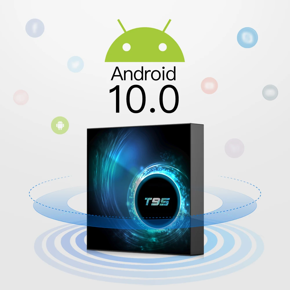 2020 T95 Смартфон Android 10 0 ТВ коробка Allwinner H616 Quad core 2 4G/5G двухъядерный процессор Wi Fi 4 Гб